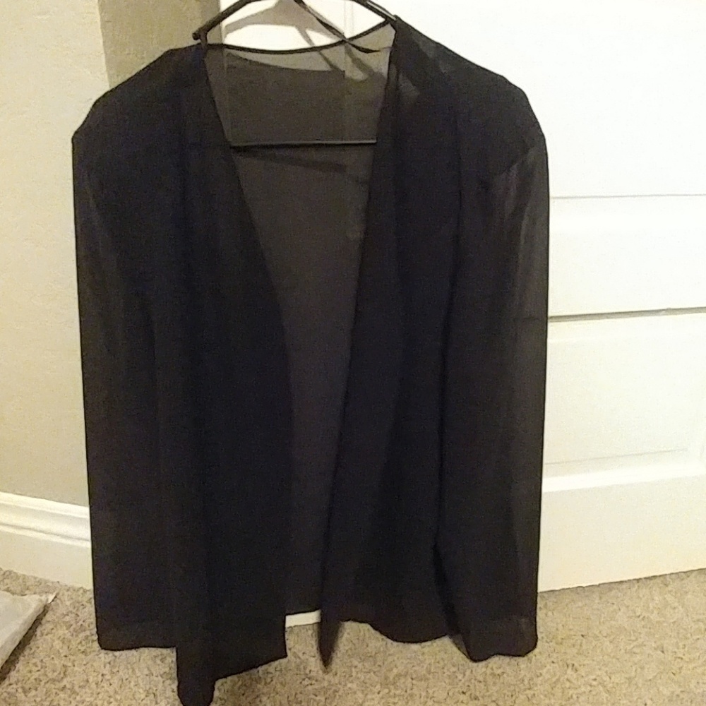 Sheer Black Dress Jacket